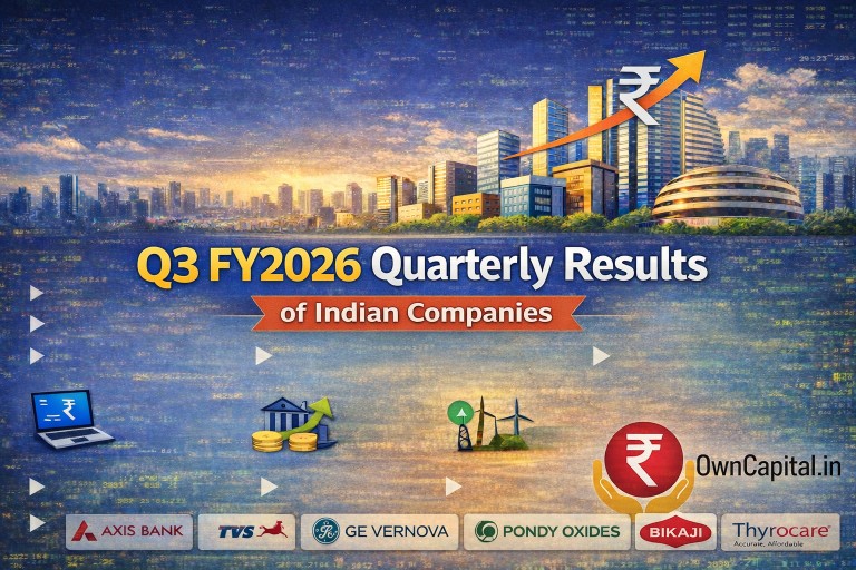 Q3 FY2026 Result Highlights – Axis Bank, TVS Motor, GE Vernova, Pondy Oxides, Bikaji Foods, Sagility & Thyrocare