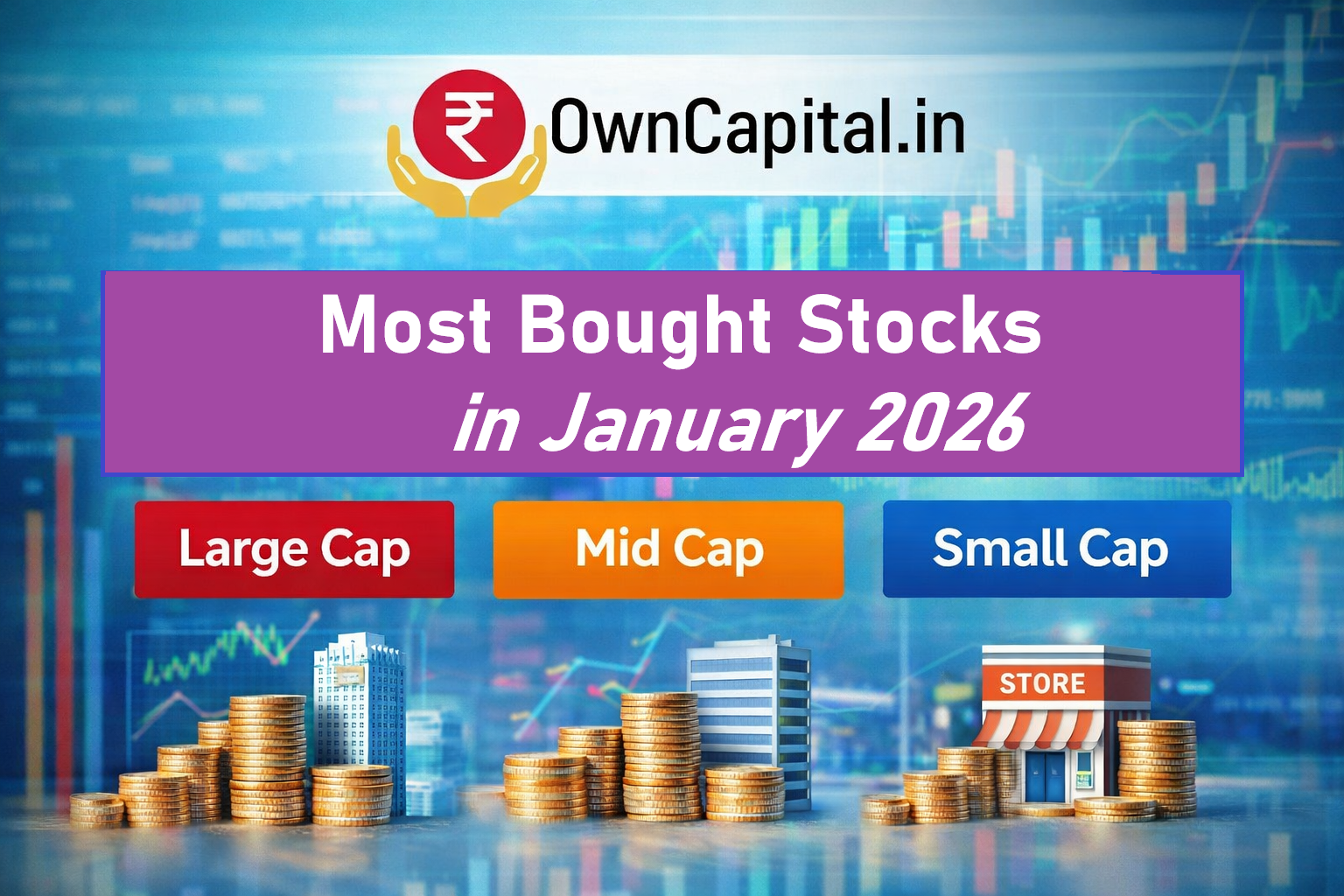 Top Large, Mid & Small Cap Stocks Most Mutual Funds bought in January 2026